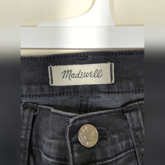 Madewell Womens 11" High-Rise Skinny Jeans Lunar Wash Black Denim Size 29 $128 - Picture 2 of 5